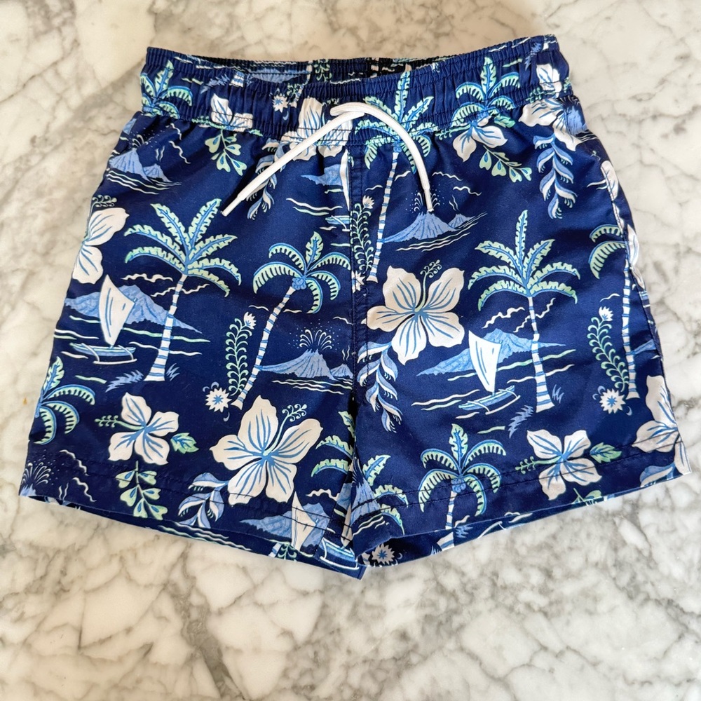 Janie and Jack Tropical Kids Swim Trunks- boys 5